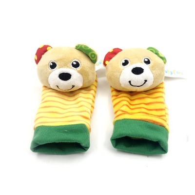 babyfans baby socks 0-3 months baby socks rattles autumn winter cartoon socks rattle