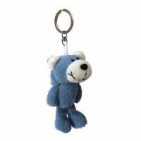 CHStoy wholesale custom plush toy / blue plush teddy bear keychain