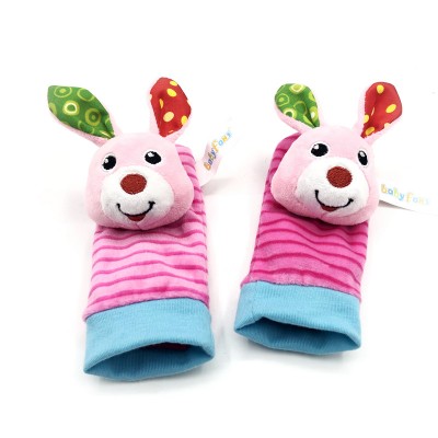 baby rattle socks knit organic baby socks gift set infant rattle animated animal head 3d socks toys