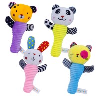 2019 Baby Soft Plush Stuffed Animal Rattles Handheld Development Toys for Toddlers