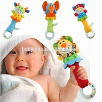 Baby Cute plush Rattle  hot product on amazon  hand bell toys