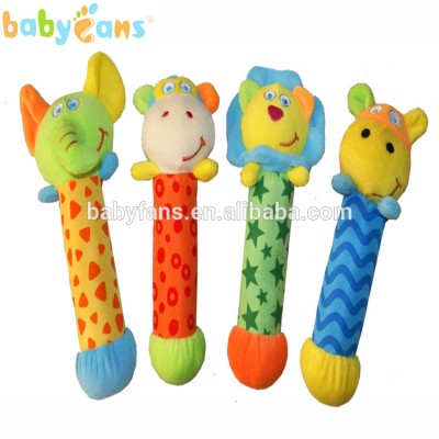 Babyfans baby hand rattel new baby rattle toy with animal design BB sticks