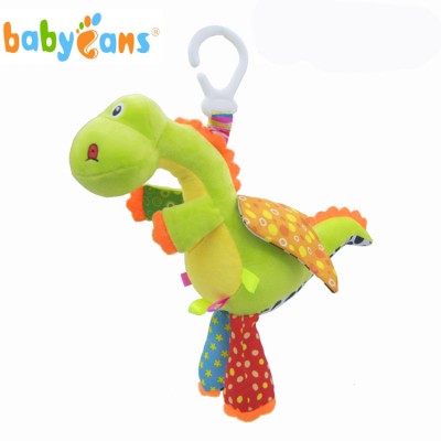 plush baby mini stuffed little dragon toys baby hanging  rattle toys