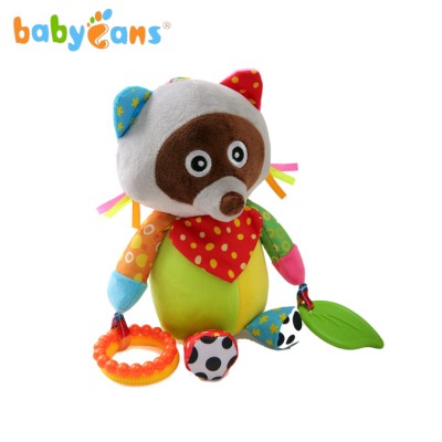 Babyfans 2019 baby toys stuffed musical raccoon for stroller hanging toy wholesale factory in China