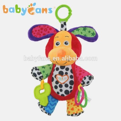 Baby musical hanging toys dog plush animal baby toy educational toy kids