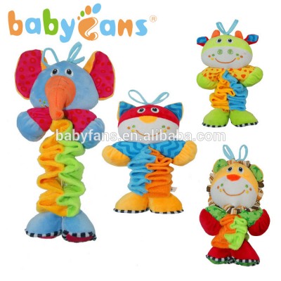 Cute stuff plush toys babies musical animals soft toys elephant