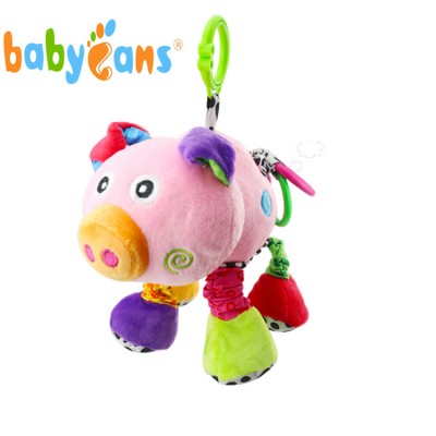 Hot-selling 0-3-year-old Pink Music Pig Plush Baby Plush Toys