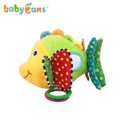 Babyfans hanging stuffed plush baby toys fish guangzhou toy free samples available