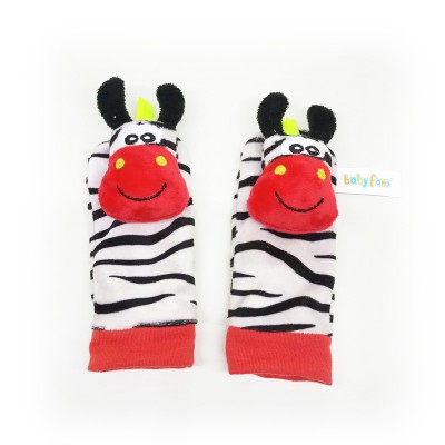 babyfans Toys 2020 cute baby girl animal rattle socks custom soft toys rattle for baby socks