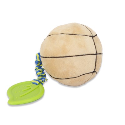 Color Fun Educational Stuffed Rattle Ball Toys Plush volleyball With teether